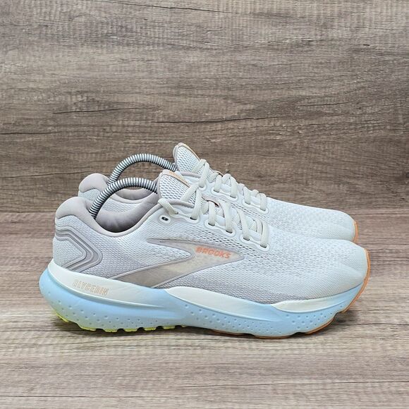 Brooks Glycerin 21 Women's Size 11 D Wide Beige Blue Running Shoes (1204081D195) - Picture 1 of 9